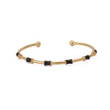Orange Enamel Bracelet Open Cuff Bracelet Gold Plated Bangle