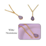 Organic Blue Sapphire Stone Necklace, Raw Gemstone Y - Drop Pendant 5211