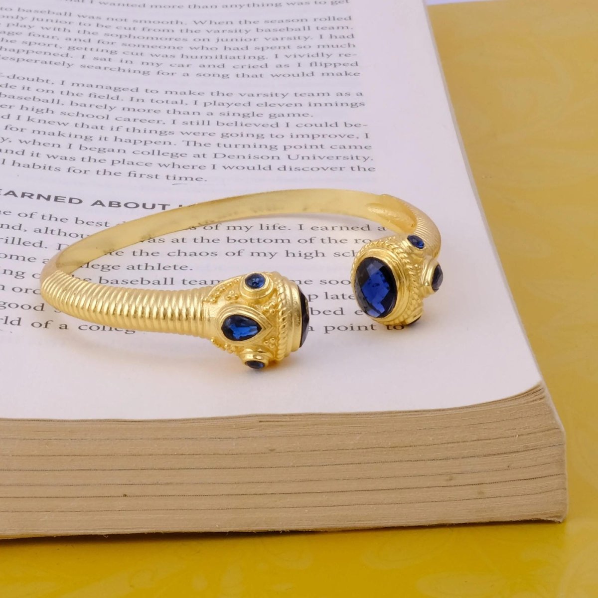 Peridot Gemstone Bangle Gold Plated Textured Open Cuff Bangle Handmade Statement Bangle