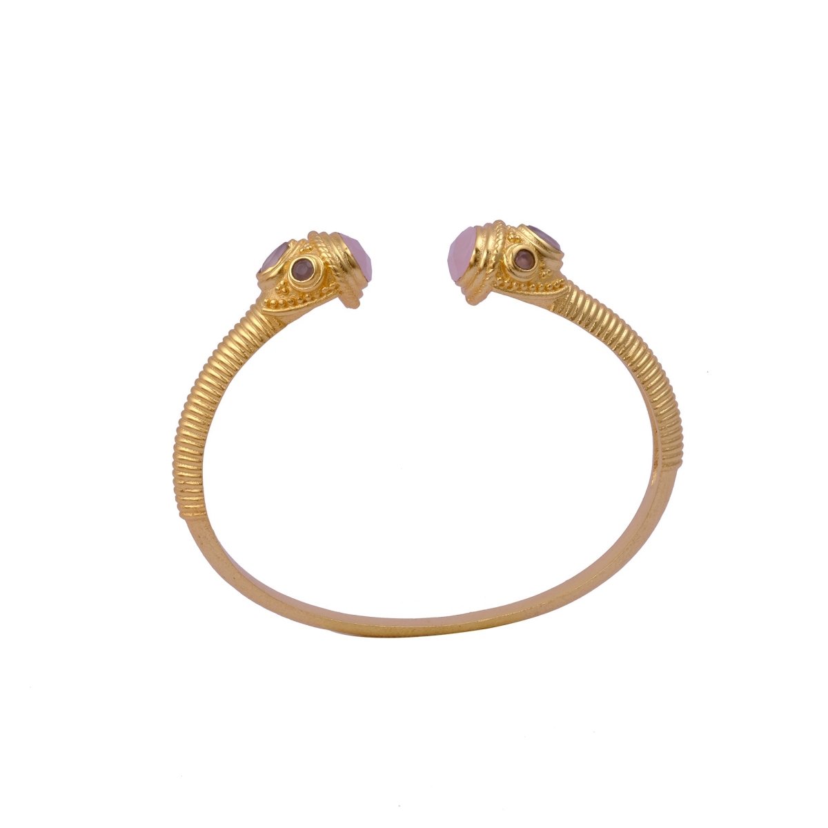 Peridot Gemstone Bangle Gold Plated Textured Open Cuff Bangle Handmade Statement Bangle