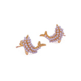 Playful Gold Plated Dolphin Earrings Ocean Inspired jewelry