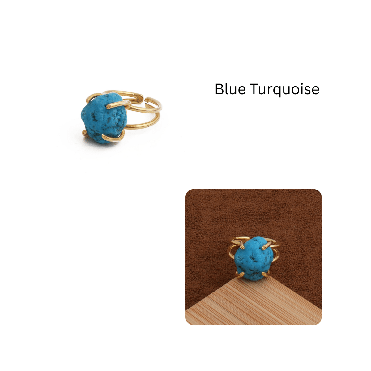 Raw Rainbow Moonstone Gemstone Ring, Gold Plated Rough Statement Jewelry 5393