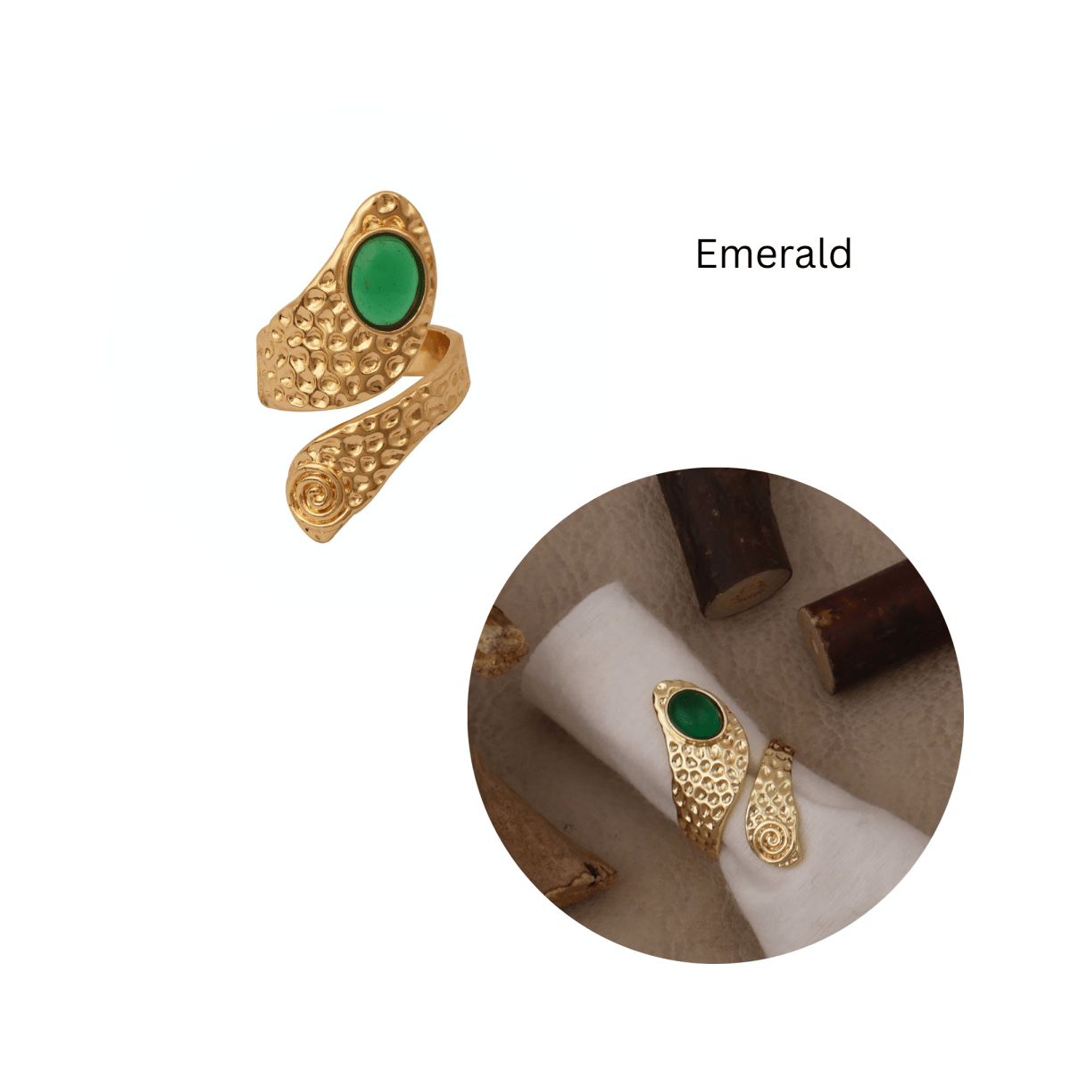Red Garnet Adjustable Rings, Oval Cabochon Gemstone Gold Plated Jewelry CR - 1015