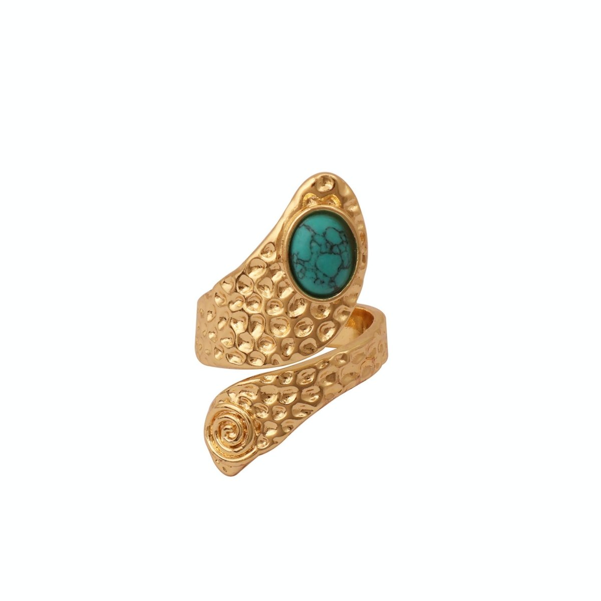 Red Garnet Adjustable Rings, Oval Cabochon Gemstone Gold Plated Jewelry CR - 1015