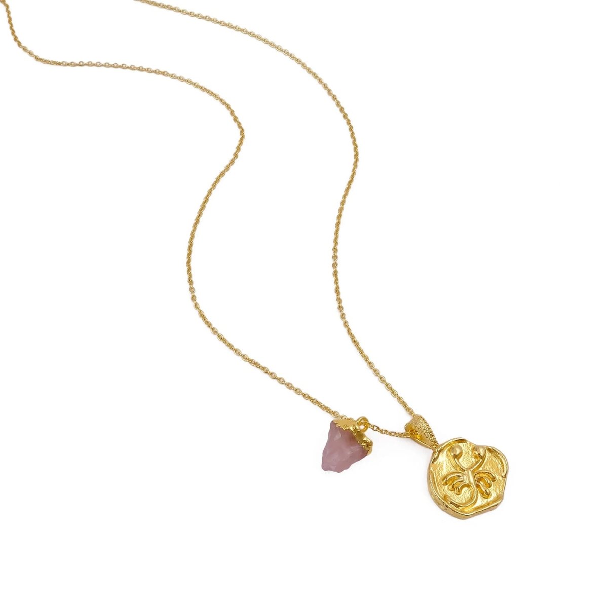 Ruby Gemstone Necklace Zodiac Sign Necklace Gold Plated Chain Necklace