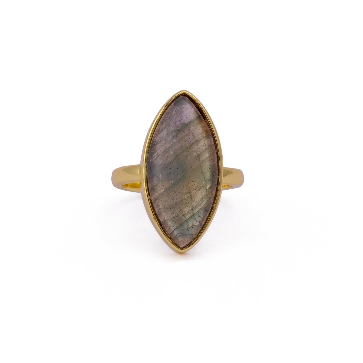 Sapphire Mohave Marquise Shape Statement Rings, Handmade Minimal Jewelry CR - 1001