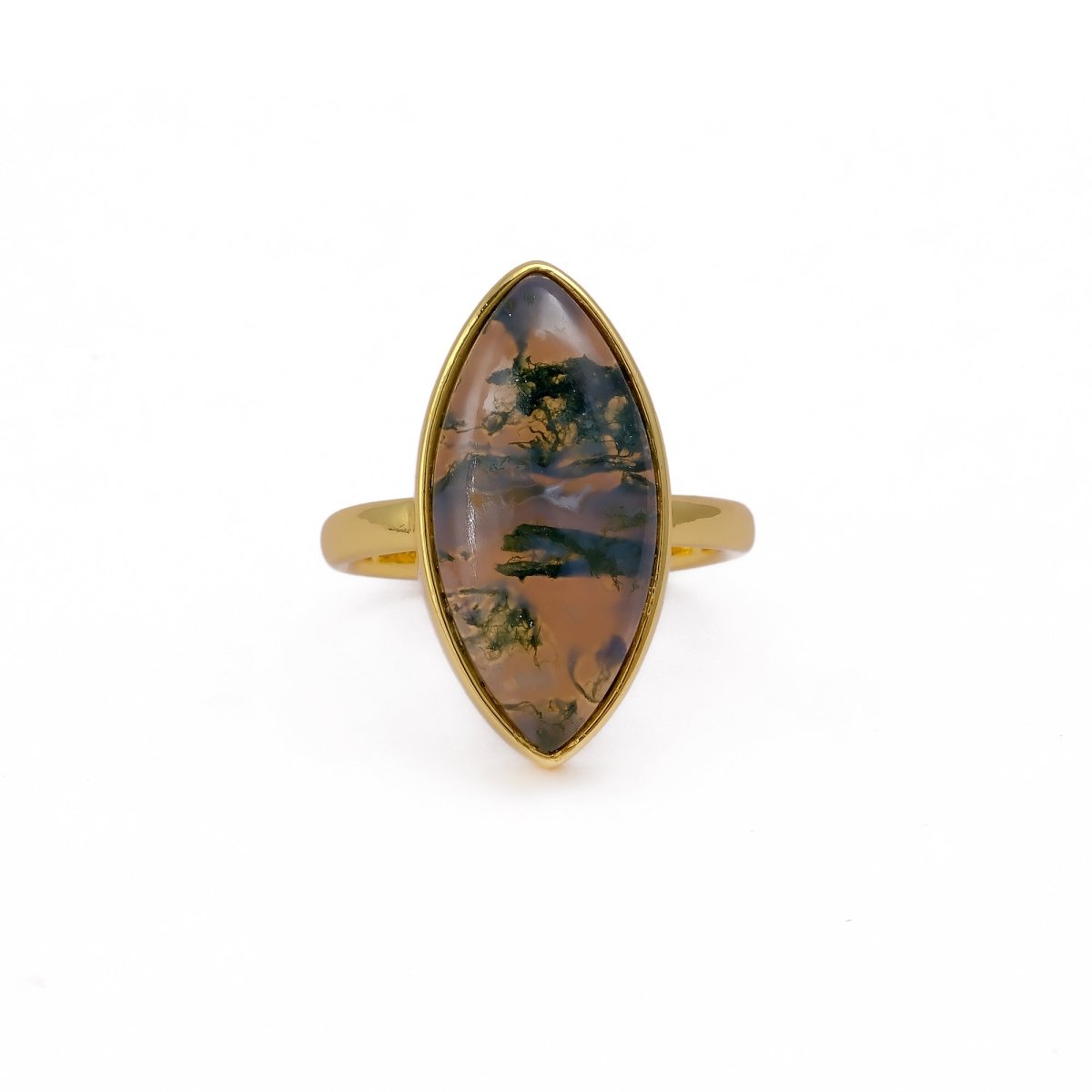 Sapphire Mohave Marquise Shape Statement Rings, Handmade Minimal Jewelry CR - 1001