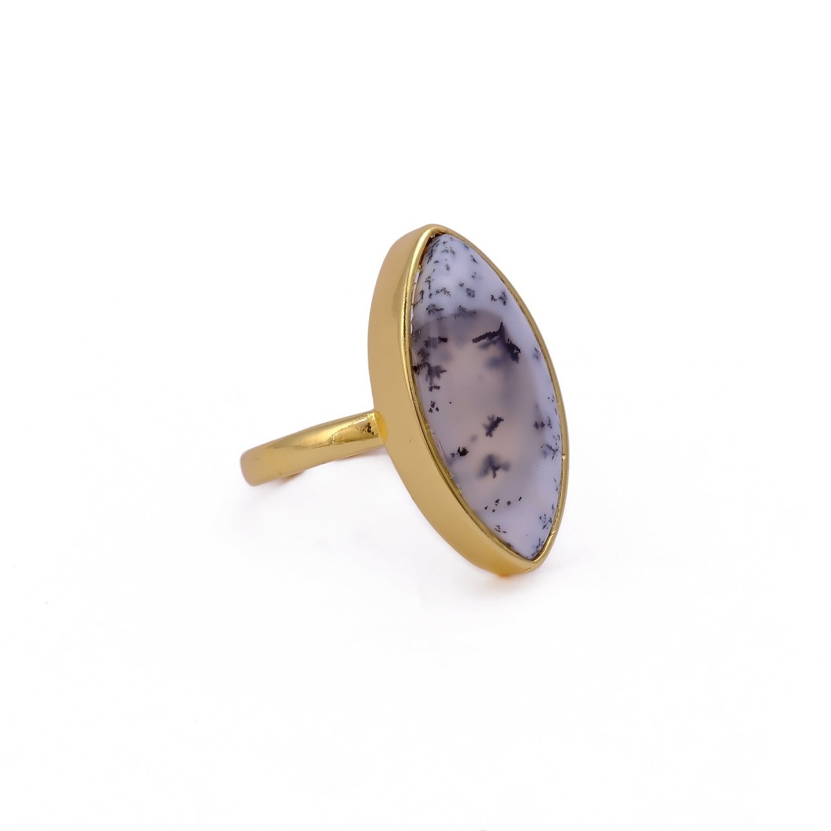 Sapphire Mohave Marquise Shape Statement Rings, Handmade Minimal Jewelry CR - 1001