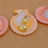 Sculpted Gold Plated Nugget Textured Teardrop Hoop Earrings