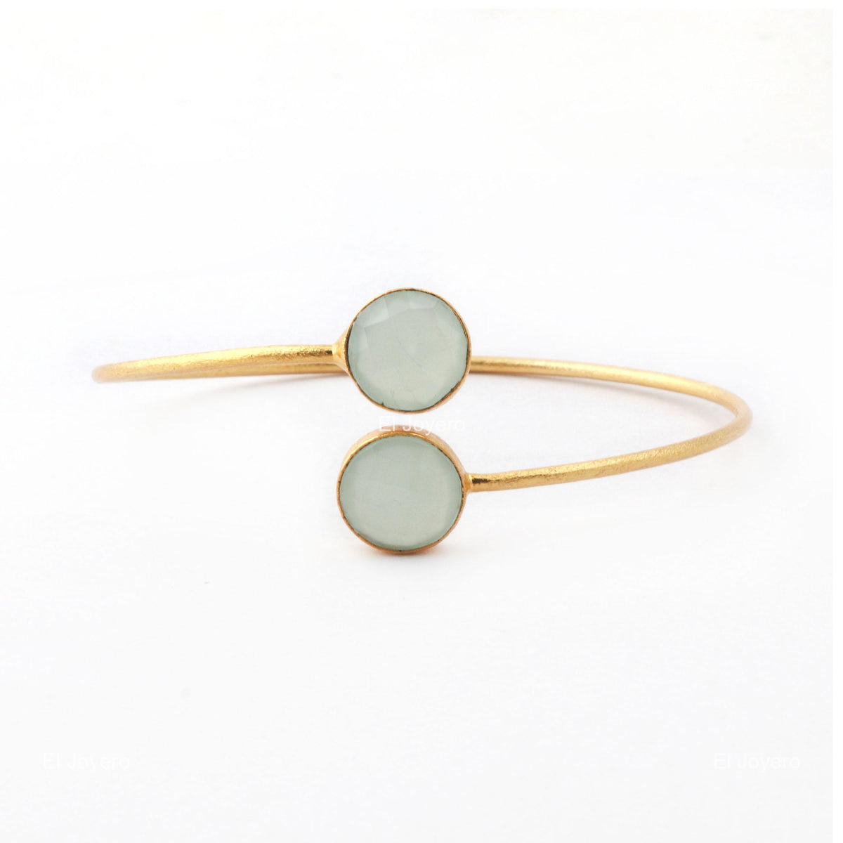 Purple Amethyst Stone Adjustable Statement Jewelry For Girls Boho Bangle Gold Finish